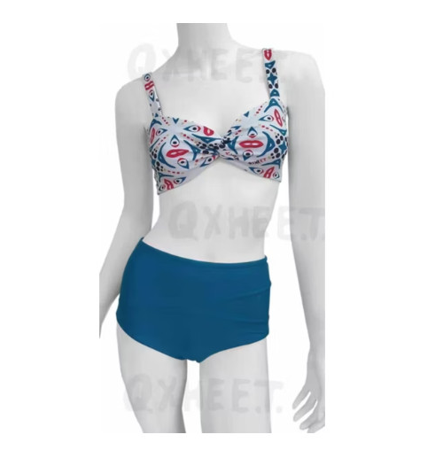 比基尼扭结上衣/拼接裤 代工