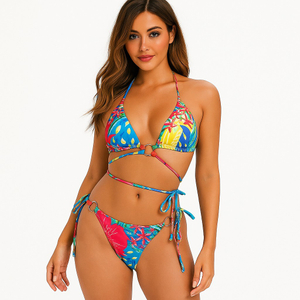 绑带比基尼上衣/绑带泳裤 供应商