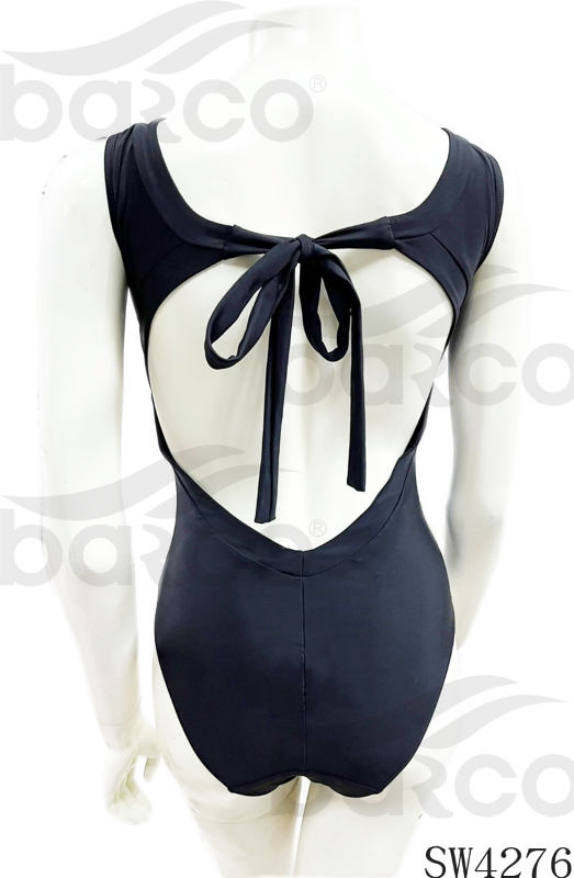 素面連身單件式泳衣