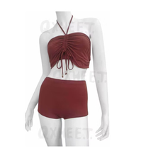 前中抽皱绑带上衣+b平口裤 供应商