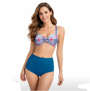 比基尼扭結上衣/拼接褲 代工