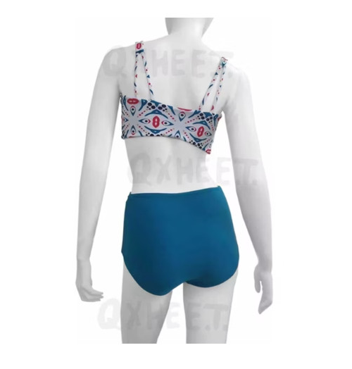 比基尼扭结上衣/拼接裤 代工
