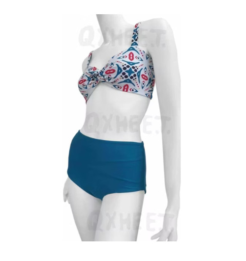 比基尼扭结上衣/拼接裤 代工