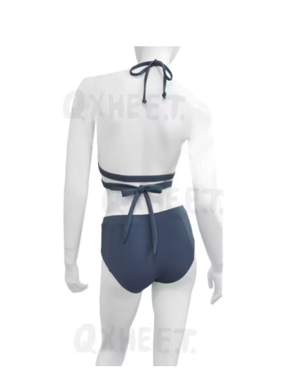 交叉绑比基尼上衣/拼接下裤 制造商