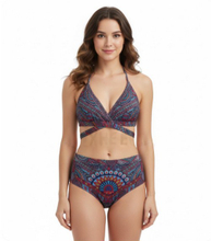 交叉绑比基尼上衣/拼接下裤 制造商